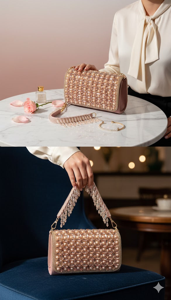 Blush Pink Designer Purse