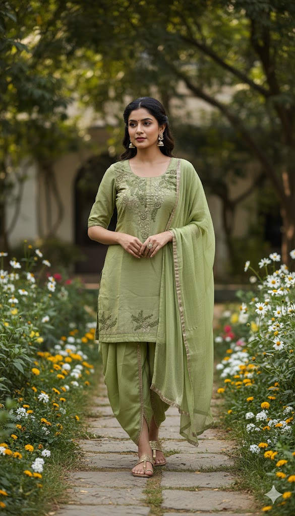 Sage Green Tulip Salwar Suit