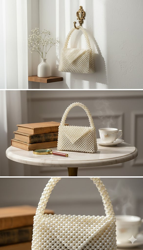 White Pearl Purse