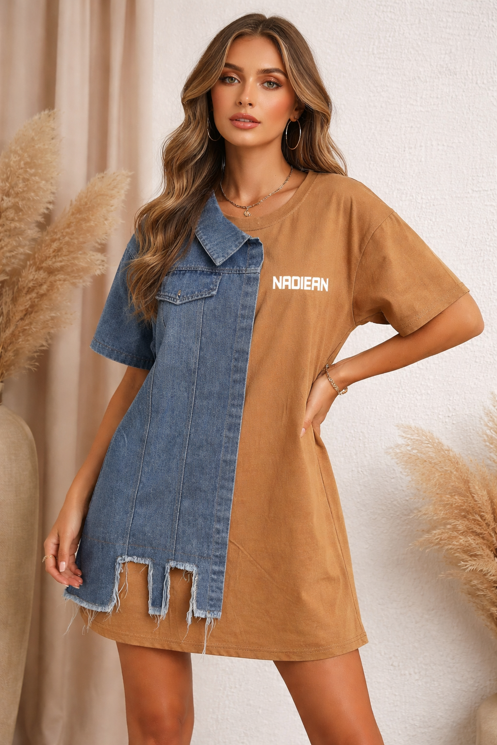 Denim designer Dress