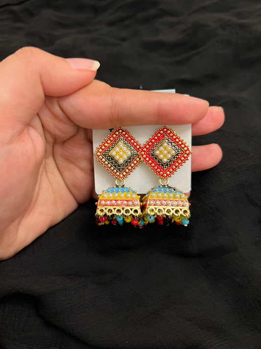 Multicolour Jhumka
