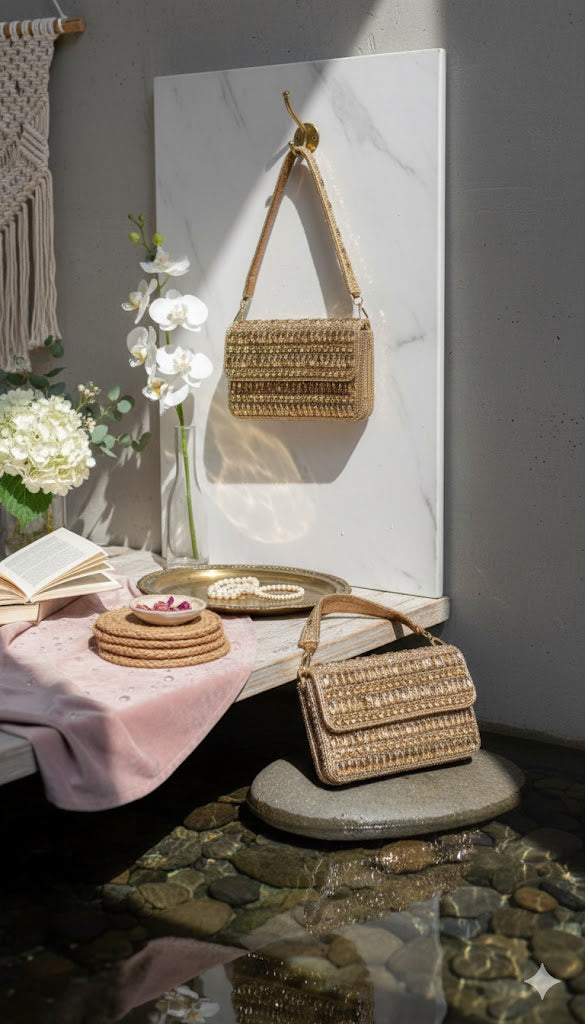 Golden Designer Purse