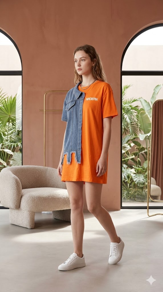 Denim designer Dress