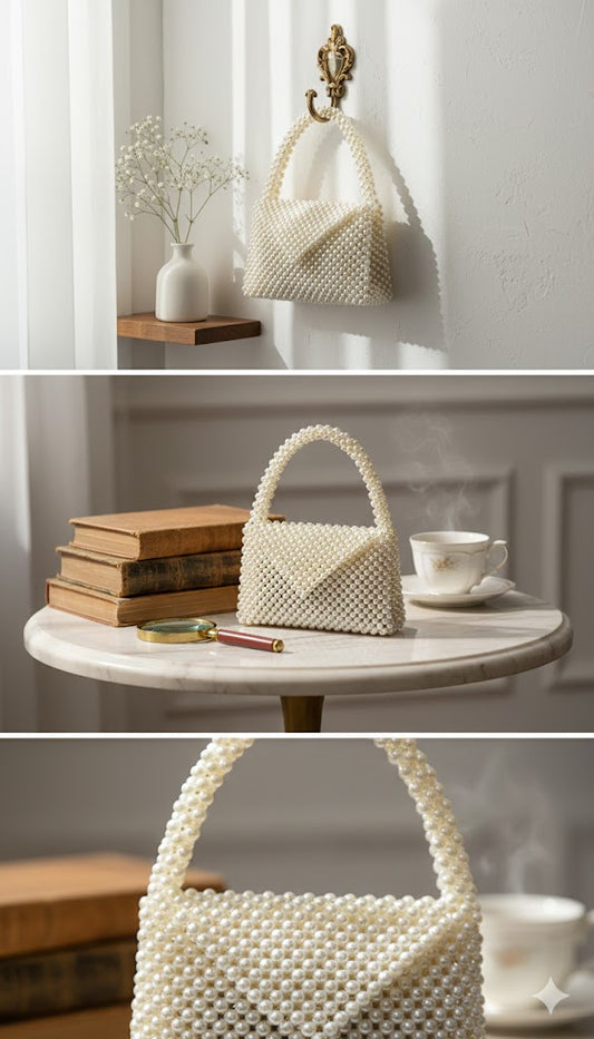 White Pearl Purse