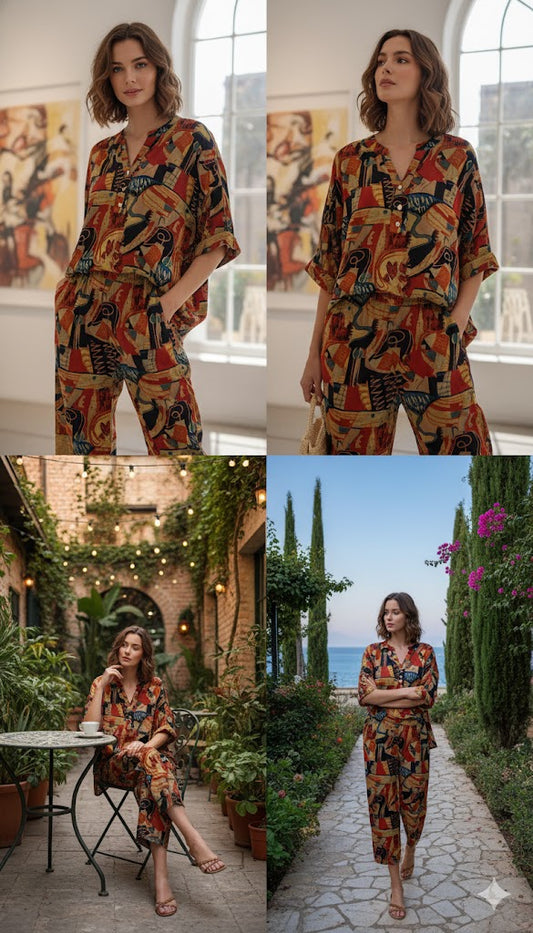 Yellow Multi Color Cotton Set